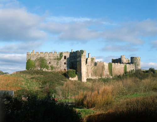 Manorbier Castle, 13th century, Pembrokeshire, South Wales